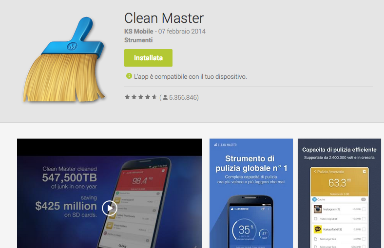 Clean Master - Programmi gratis